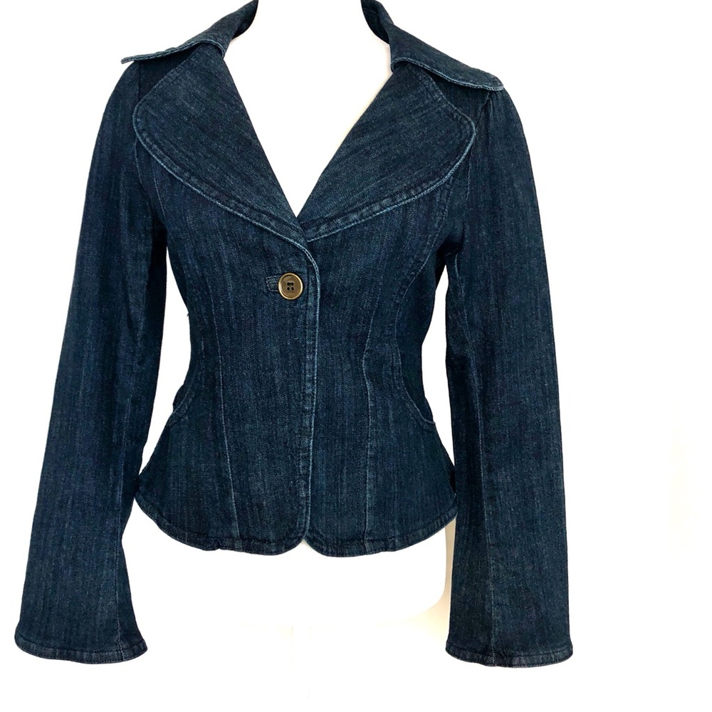 Georgiou Studio Dark Denim Jean Jacket size 6